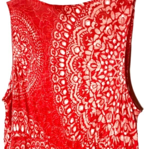 Tommy Bahama 'Dahlia Medallion' Soft Linen Maxi Dress - Reds/Pinks/White - M - Picture 8 of 12